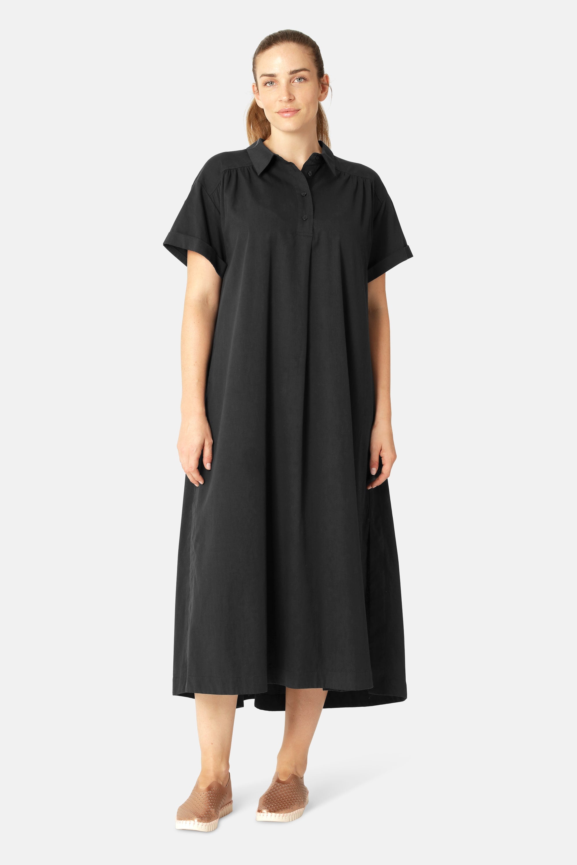 Vestido Largo en Línea A - Dark Indigo